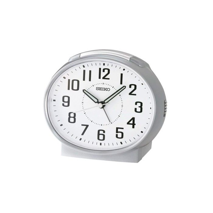 Analog Alarm Clock - SEIKO - QHK059S - Silver - Alarm - Japanese Quartz