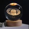 Ночной светильник в виде Космической звезды, 3D-лампа в виде искусственного хрустального шара, питание от USB, прикроватная лампа со звездным небом, подарок для друзей и семьи
