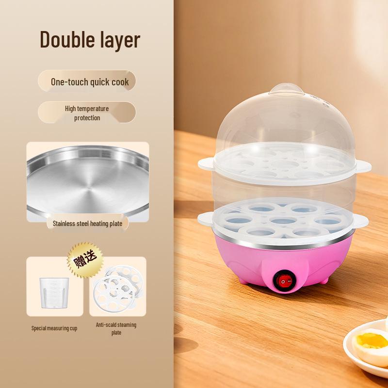 Automatic Egg Cooker: Multifunctional Steamer with Auto Power-Off for Perfect Breakfast Eggs
