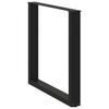 Vidaxl Nogi Do Stolika Kawowego, 3 Szt., Czarne, 80X(72-73) Cm, Stal