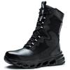 2024 High Top Men Safety Boots Anti Puncture Anti-smash Work Boots Outdoor Sports Hiking Mountain Combat Boots Protective Shoes