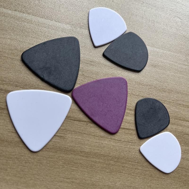 100Pcs,Top Quality ,Delrin Guitar Picks, No Logo, JAZZ III, JAZZ XL, Triangle, Sharper tip shape matt Guitar picks