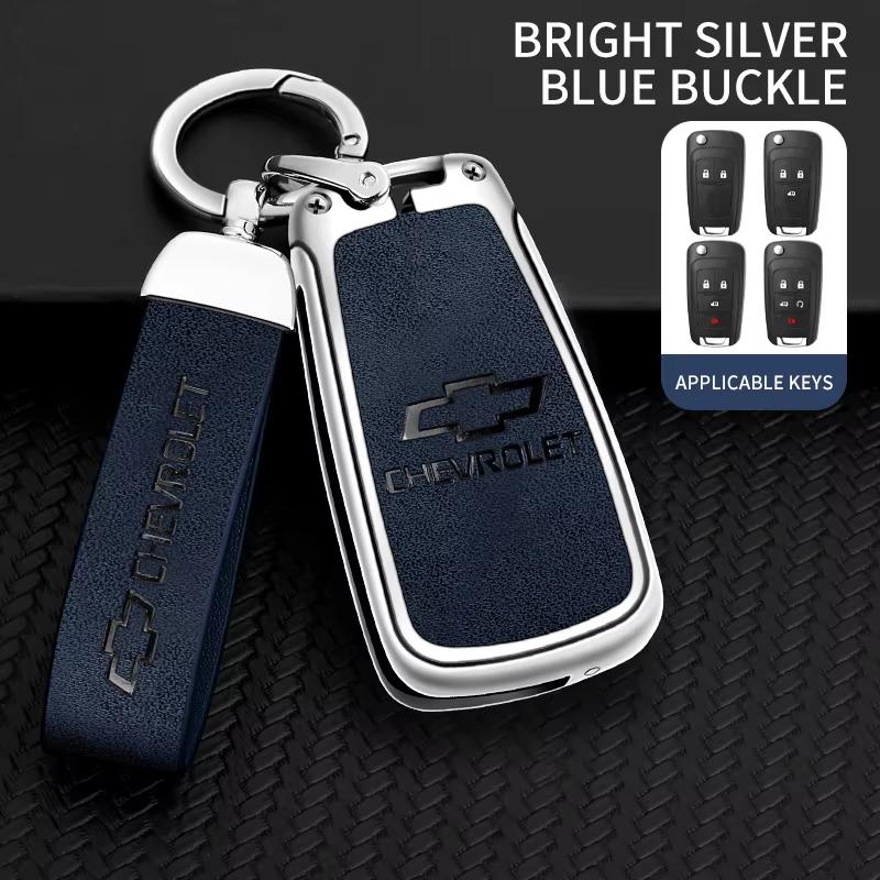 AABHI1 Zinc Alloy Car Flip Key Case Cover Shell Bag For Chevrolet Cruze Aveo Trax Sail Malibu Captiva Prism Spark Protector Accessories