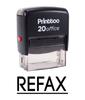 Printtoo Custom Stamp REFAX Self Inking Rubber Stamp Office Stationary-Black