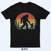 Retro Vintage Bigfoot Dad Fathers Day Father Son Matching T-Shirt