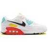New Nike Air Max 90 White Black Pink Foam Bright Crimson Women's FZ3622-100