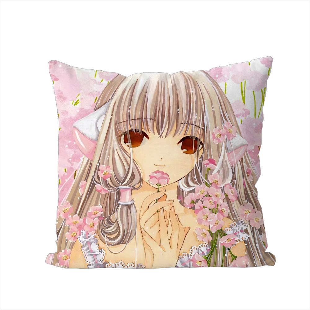 АНIME CChobits Наволочка Для Автомобиля Дивана Декоративная Домашняя Двусторонняя Печать Плюшевая Квадратная Подушка Декоративная Подушка Чехол