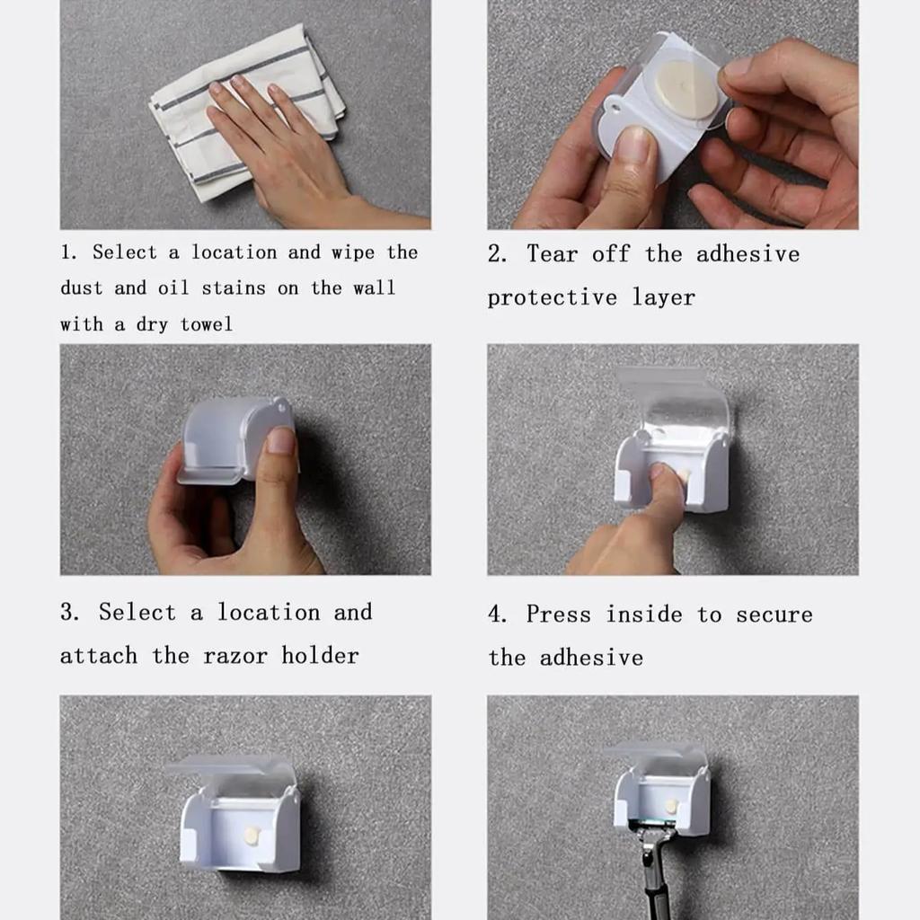 1 шт. - Мужская бритва, кисть, держатель лезвий, хранение, присоска для стены в ванной, крючок на присоске, подставка, вешалка, полка, пыль