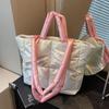 Large Capacity Underarm Bag Fashion Quilted Women Shoulder Bag Designer Space Padded Cotton Handbag Luxury Puff Shopper Tote