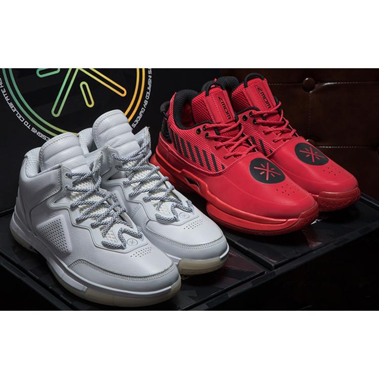 Баскетбольные кроссовки Li Ning Мужские Средняя высота Белый/Красный ABAN079-19