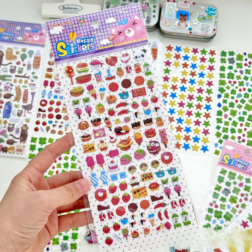 1 шт. японские ретро милые мультяшные животные еда пузырь 3D наклейки кавайные девушки скрапбукинг журнал DIY украшения детские игрушки наклейки