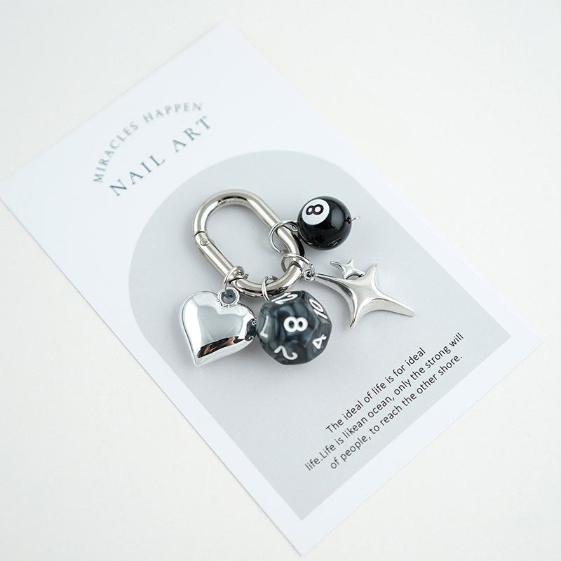 1 шт. Акриловый подвесной мешочек для украшений в форме кубика, подвеска-сито, брелок, подвеска, многогранный брелок для кубиков, маленькие подарки