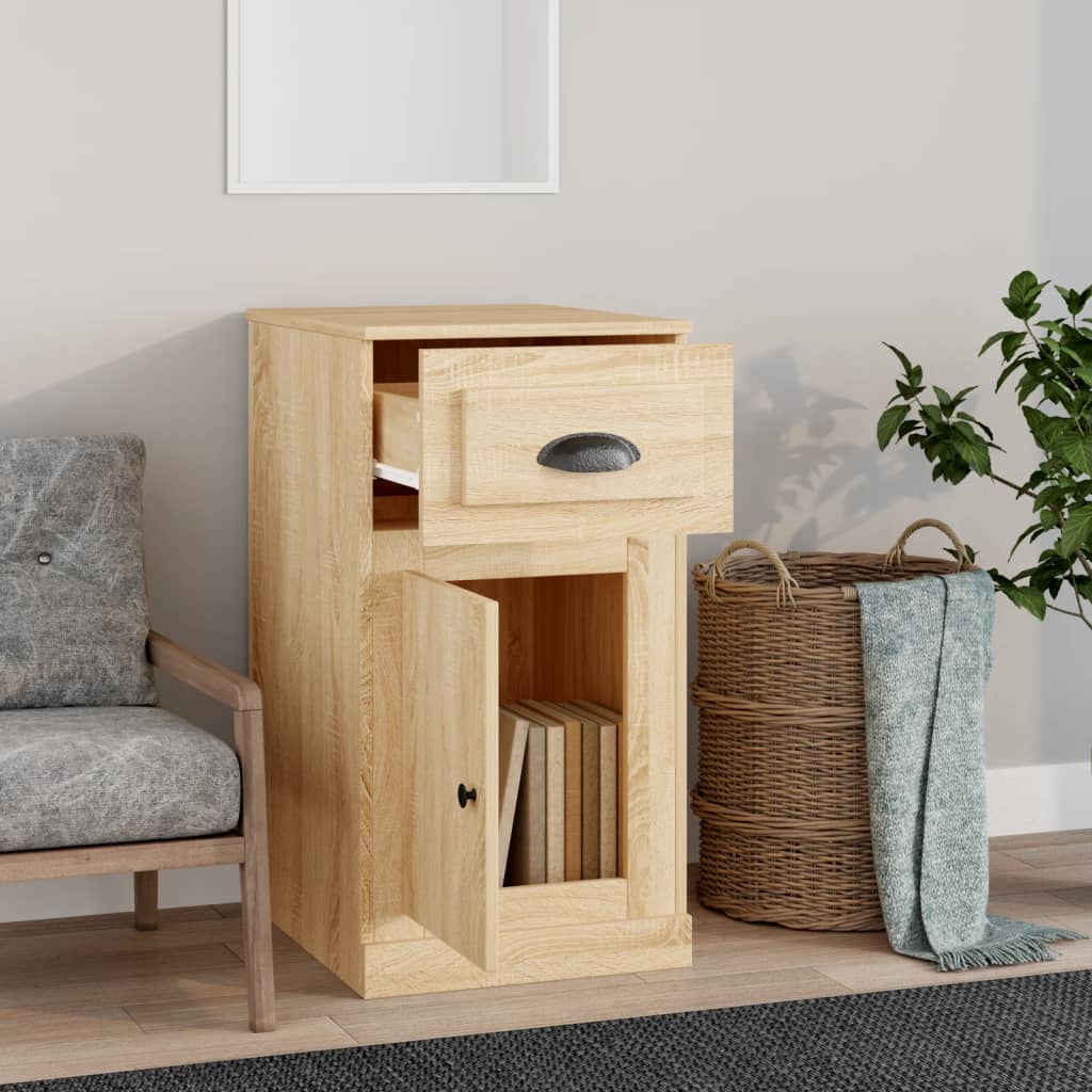 Side Table with Drawer Sonoma Oak 40 x 50 x 75 cm