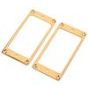 2 Pcs Electric Guitar Pickup Frame Guitar Replacement Metal Humbucker Pickup Mounting Ring for Decoration Gold
