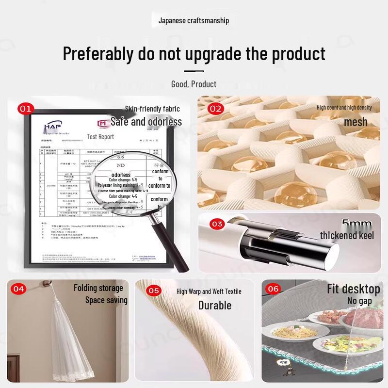 Foldable Anti-Insect Food Mesh Cover