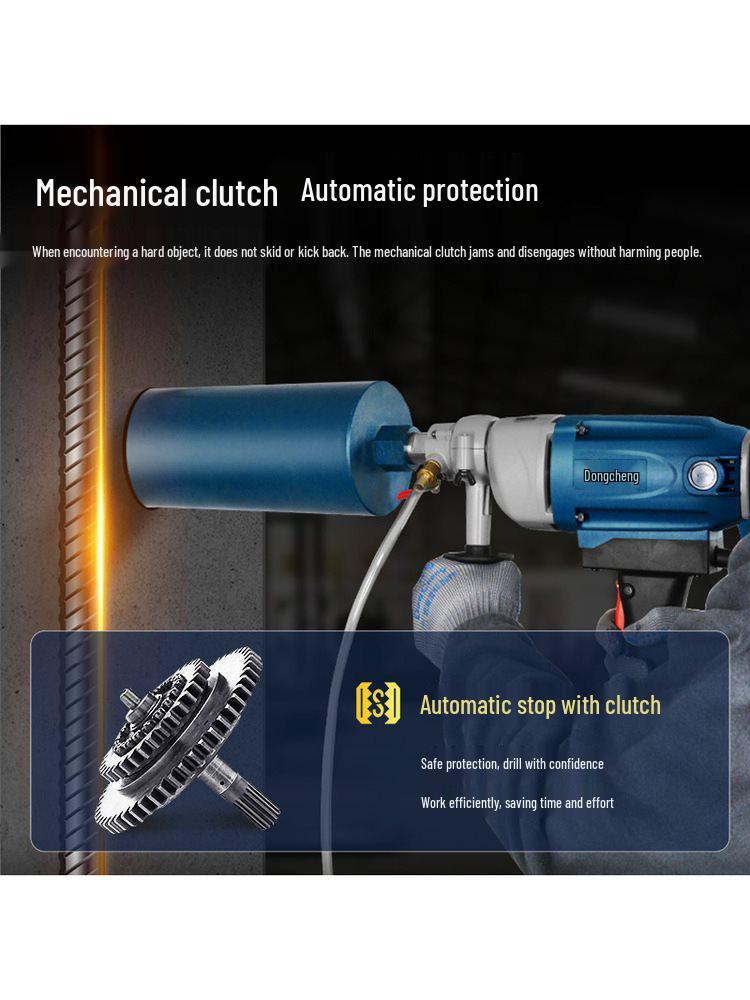 Diamond Core Drill for Concrete AC Vent Openings - Light-Duty Benchtop High-Power Machine