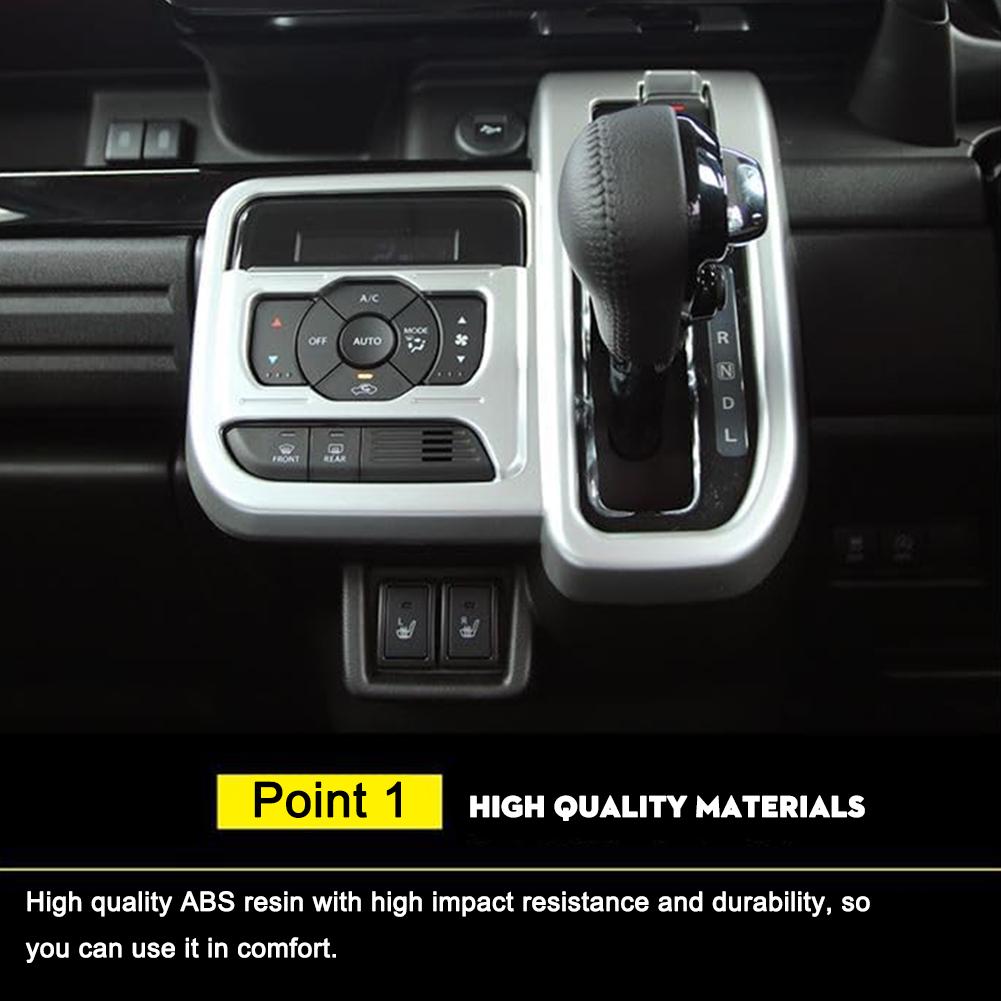 Декорация панели центральной консоли для Suzuki Spacia, полная наклейка из углеродного волокна, крышка панели переключения передач, аксессуары для интерьера автомобиля E5S6