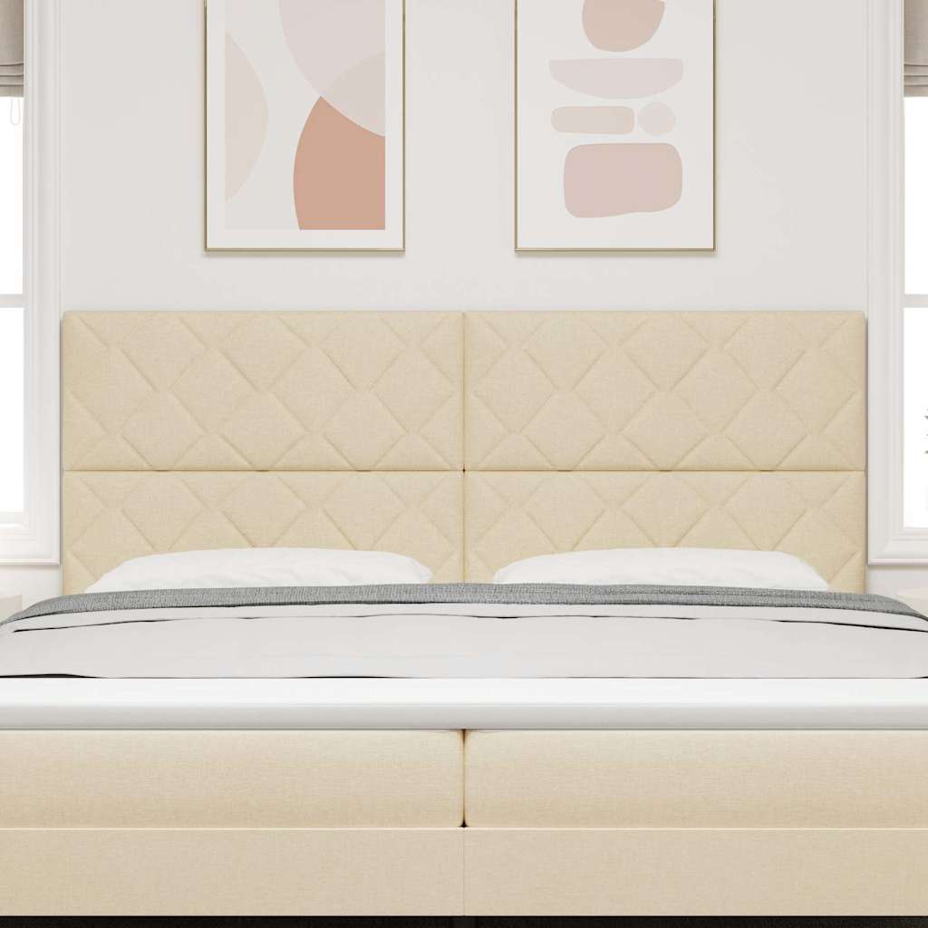 Headboard Cream 200 cm Fabric