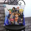 19 Models ONE PIECE Cartoon Sofa Cushion Monkey D Luffy Zoro Sanji Print Throw Pillow Cotton Linen Home Decorative Almofada