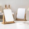 1 шт. Деревянное зеркало для макияжа Прозрачное для личного использования Подставка с регулируемым углом Основа для макияжа Настольное