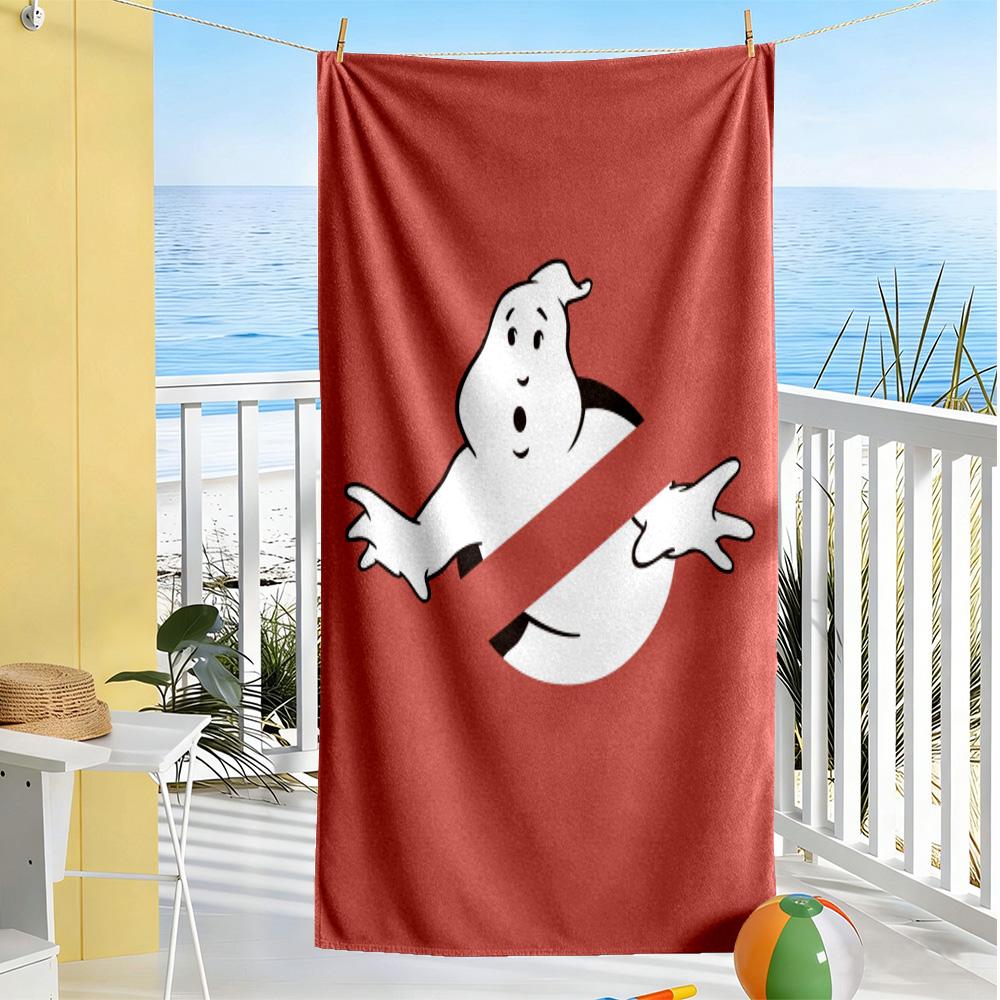 Ghostbusters Beach Towel Super Soft & Absorbent Comfortable Lightweight Suitable for Swimming, Gym, Camping, Yoga Vacation