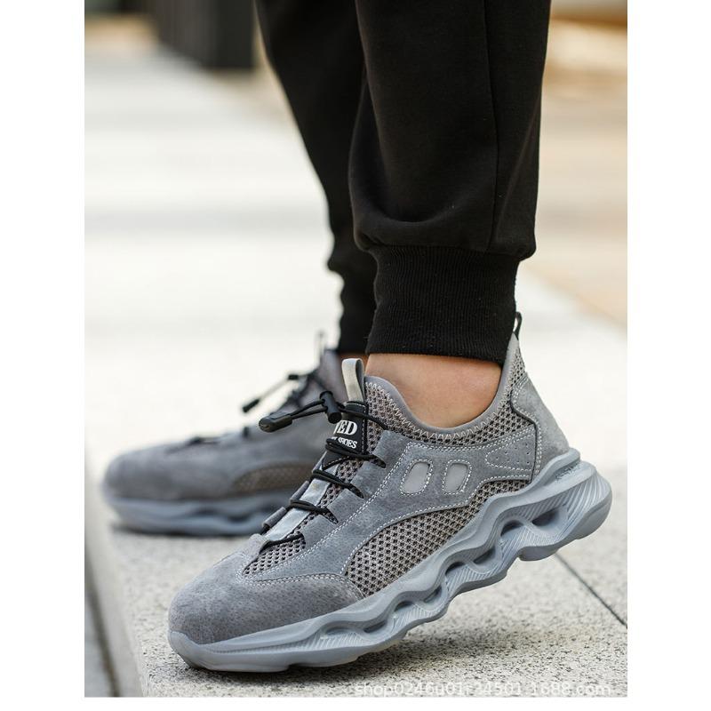 Новые сверхлегкие рабочие ботинки для мужчин, утепленные, ударопрочные и устойчивые к проколам рабочие ботинки