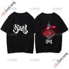 Футболка Ghost Band Unisex's Funny Unisexga Shirt Unisex Japanese Street Casual Unisexga Clothing