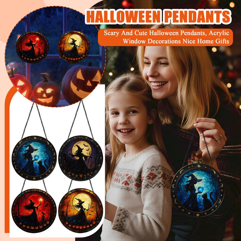 Scary And Cute Halloween Pendants, Acrylic Window Decorations,Nice Home Gifts, Wnique Halloween Pendants