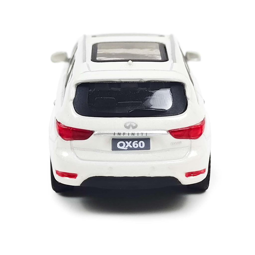 Paudi Model Infiniti QX60 2017 Model Car Mini Car Collection White Finished Product 1/64