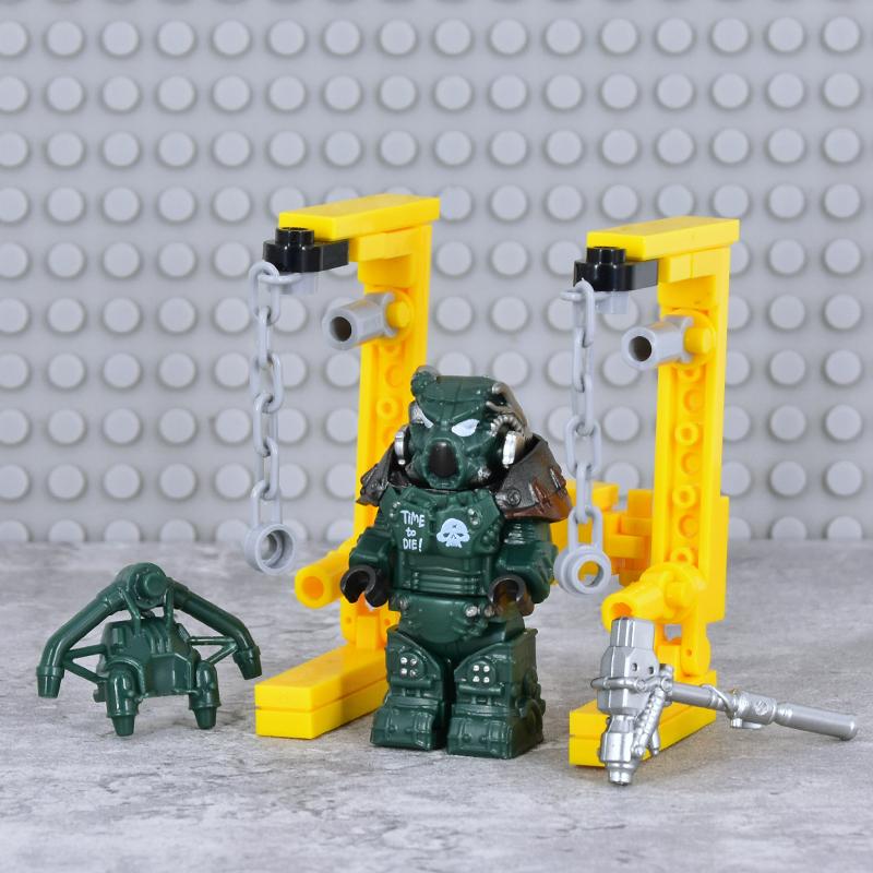X-01 Военные Солдаты Мини Экшн Фигурки fallouted Рыцари Модельные Фигурки Оружие Роботы Меха Конструктор Кирпичики Игрушки