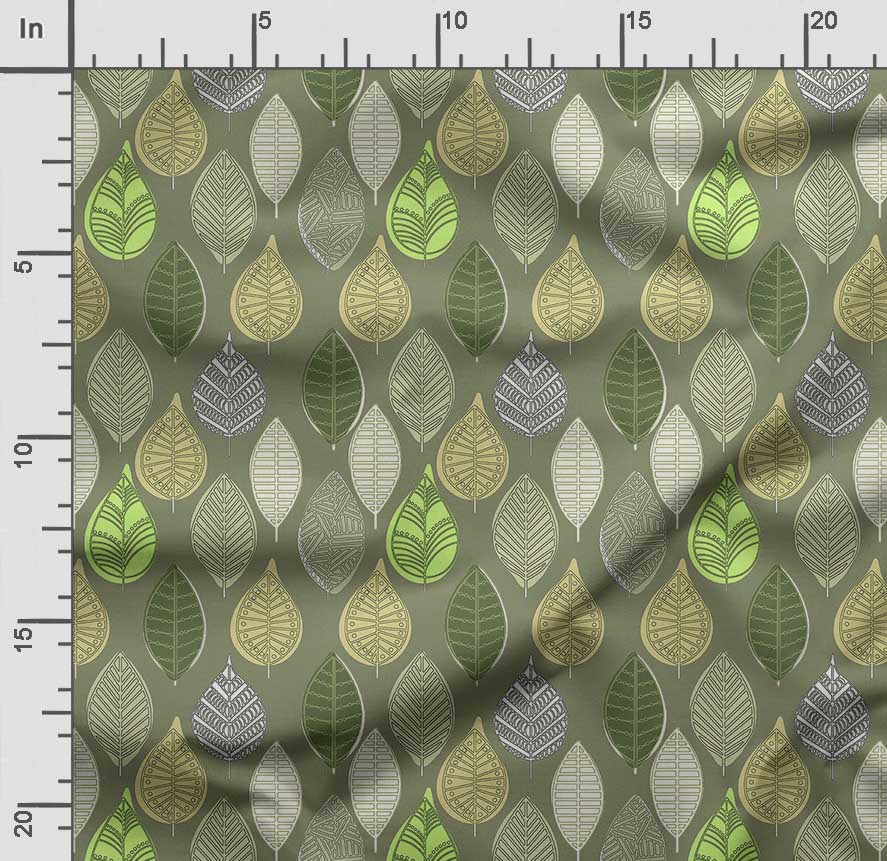 Soimoi Принт с листьями, хлопковый батист, ткань для квилтинга, продаваемая во дворе, хлопчатобумажная ткань средней плотности шириной 42 дюйма,