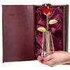Beautiful crystal rose with vase symbol of love gift for wife girlfriend for birthday wedding anniversary Valentine's Day with decorative case
