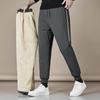 Autumn and Winter Lambswool Trousers Men's Padded Warm Casual Sports Trousers Loose Straight Hundred Yards Cotton Trousers Man