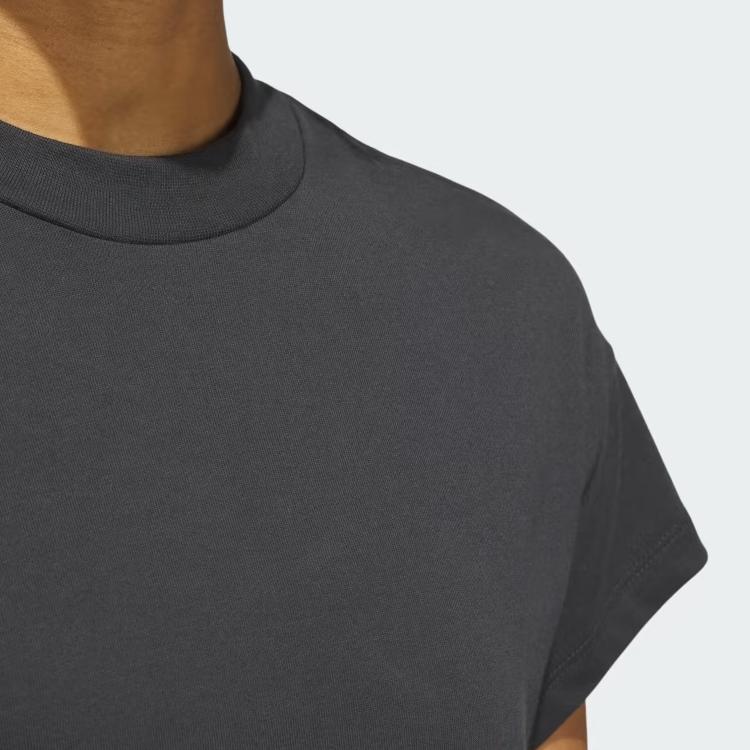 Adidas Выберите обрезанную футболку Pure Logo женские топы черного цвета IJ5234