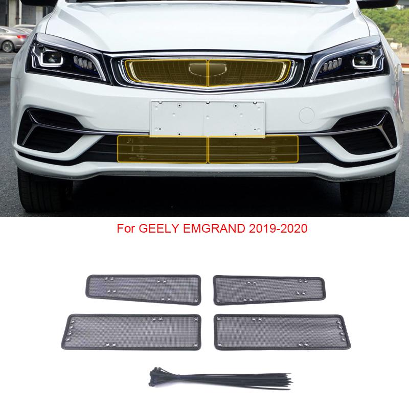 Автомобильный защитный чехол для воздухозаборника от насекомых, вставка Airin, сетчатый вентиляционный фильтр для гоночного гриля для Geely Emgrand L Pro EV 2018-2025