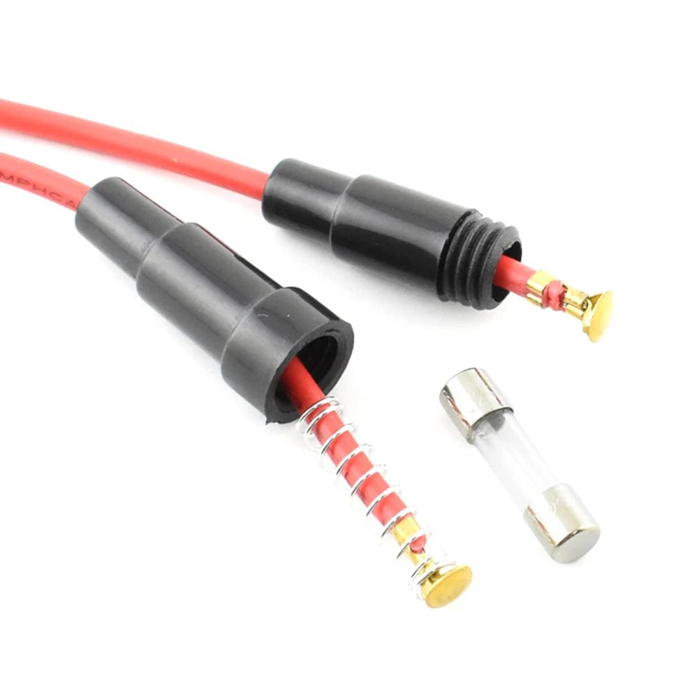 10/20pcs Wire Line Holder 22AWG Screw Types Fuse Holder Preventing Short Circuits Quick Impact Glass Fuse Holder Auto Parts Fuses4
