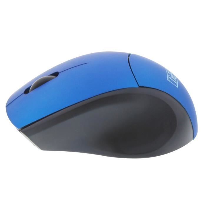 T'nB Souris optique sans fil ultra mini récepteur USB 2,4 GHz - Bleue