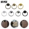 10Pc Vintage Round Ring Furniture Door Pull Handle Alloy Cabinet Dresser Drawer Knobs Handle Cupboard For Jewelry Box Door Ring