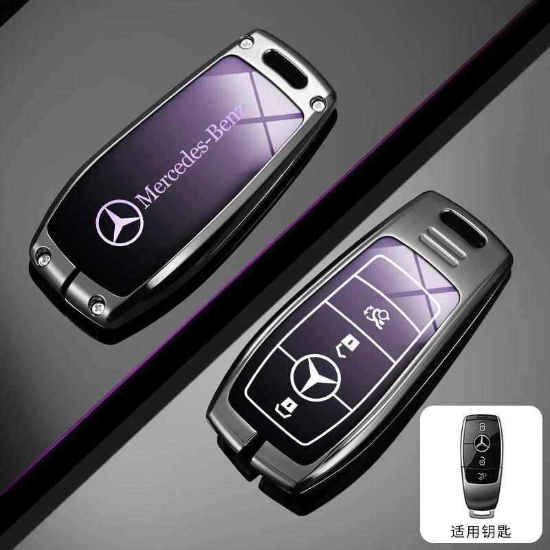 Leather Car Key Full Case Protection Cover Shell Holder For Mercedes Benz AMG W204 W205 W203 W210 W211 W212 W124 W126 W213 W201