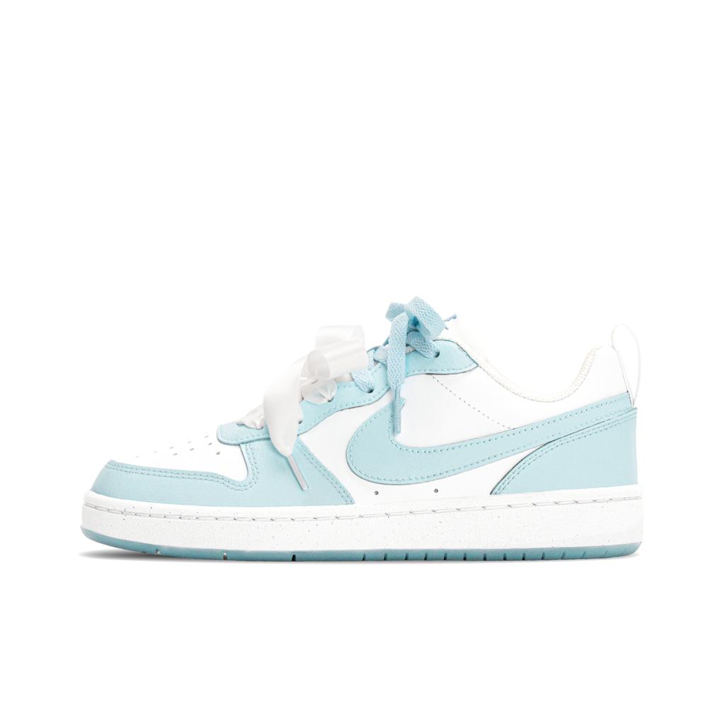 Nike Court Borough Shopping Bag, Ice Blue Mint Slip Resistant Abrasion Resistant Skateboard Shoes Women's Blue White DV5456-103(Team2364-S-BOX)