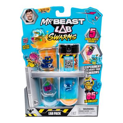 MrBeast Lab Swarms Серия 2 Атомная лаборатория Коллекционный добавьте воды и встряхните пробирку, чтобы раскрыть 2 из 5 сюрпризов 85 таинственное веселье распаковка Возраст 5 и