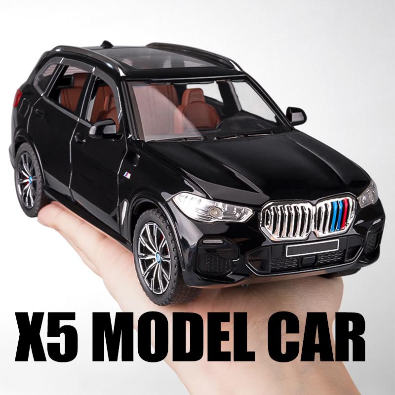 1:24 BMW X5 Литой Металлический Модель Внедорожника Серия Звук и Свет Детская Игрушка Подарок для Детей Подарок на День Рождения Модный Декоративный Элемент для Витрины