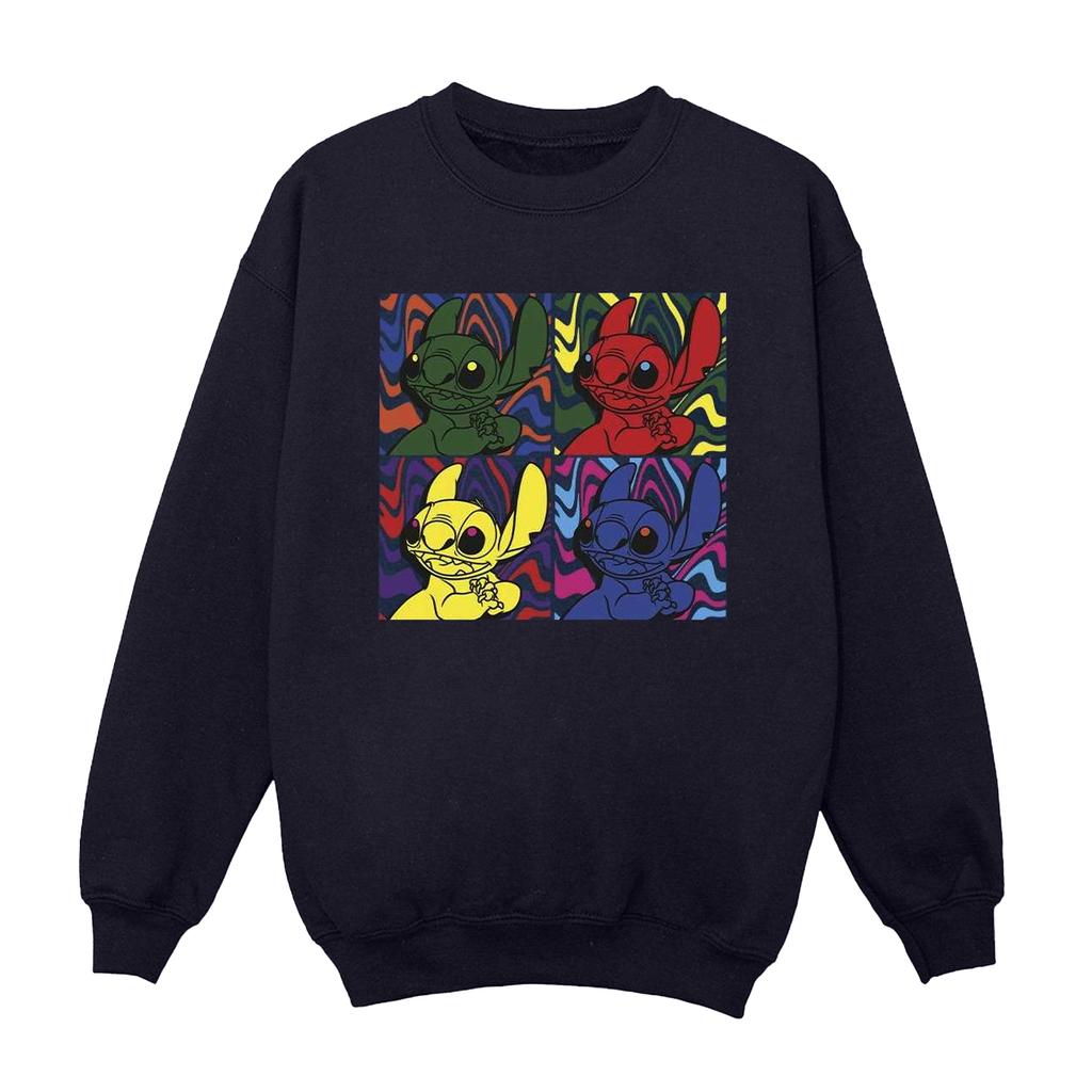Disney Mens Lilo & Stitch Pop Art Sweatshirt
