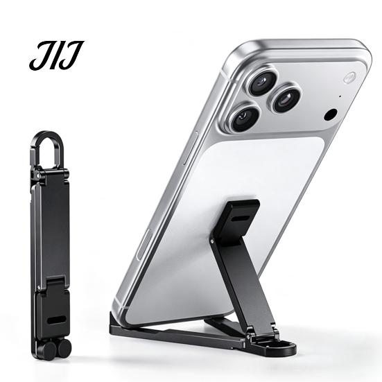 Mobile Phone Stand Mini Foldable Keychain, Portable Cell Holder for Travel Desk, Pocket Home Office