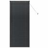 Black Aluminum Venetian Blinds 175 x 75 cm