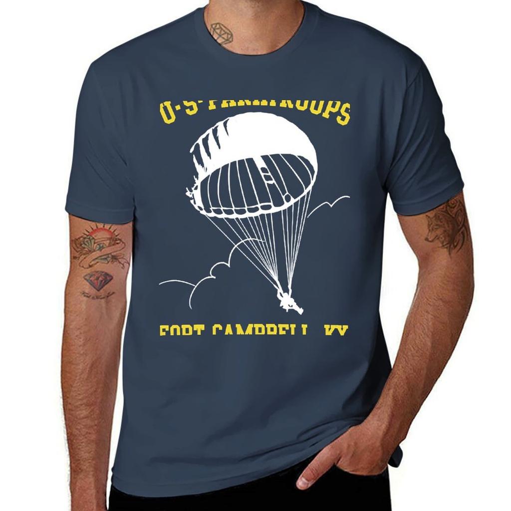 Mod4 United States Paratroopers Fort Campbell Tshirt Plus Size Basic Short Sleeve Top