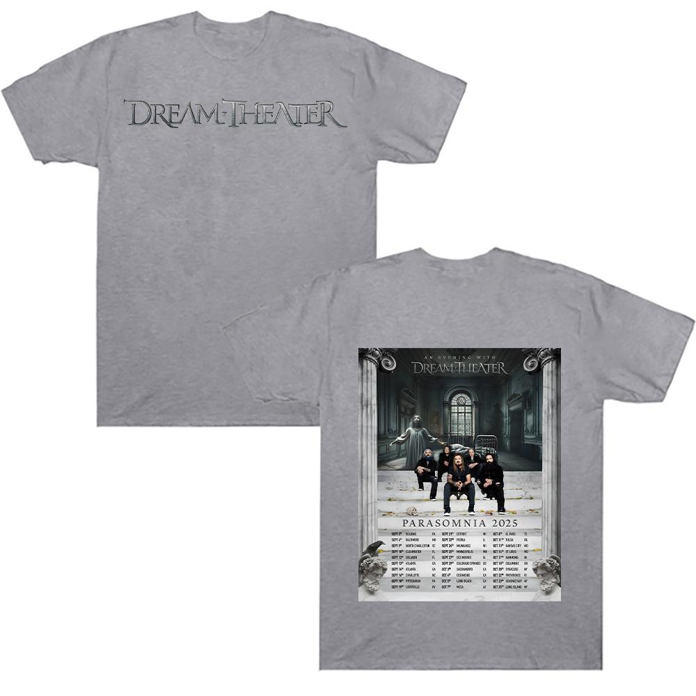 Dream Theater Parasomnia Tour 2025 Tshirt Rock Men's Summer Cotton Casual Sports Breathable Comfortable Tee Unisex Loose T-Shirt