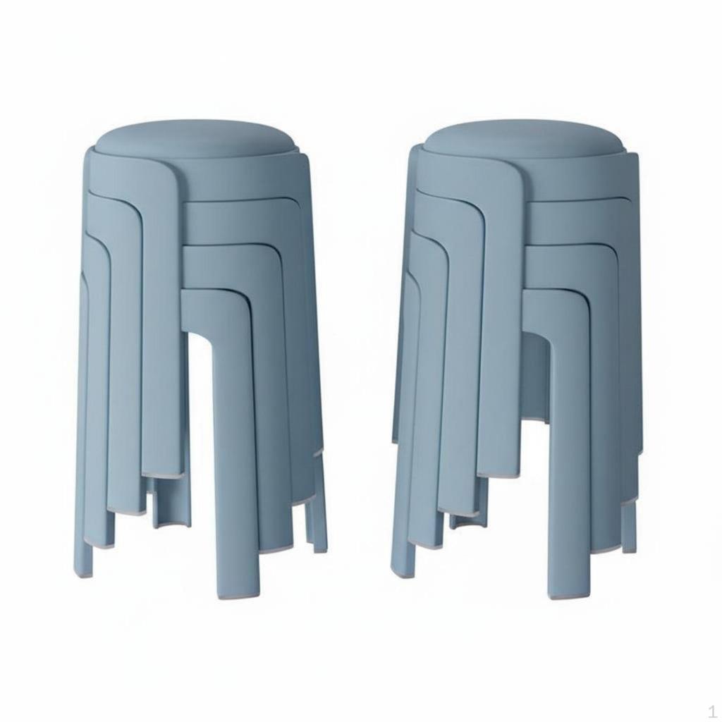 Stackable Stool SpaceSaving Seat Household Furniture for Families, Students, Kitchen, Living