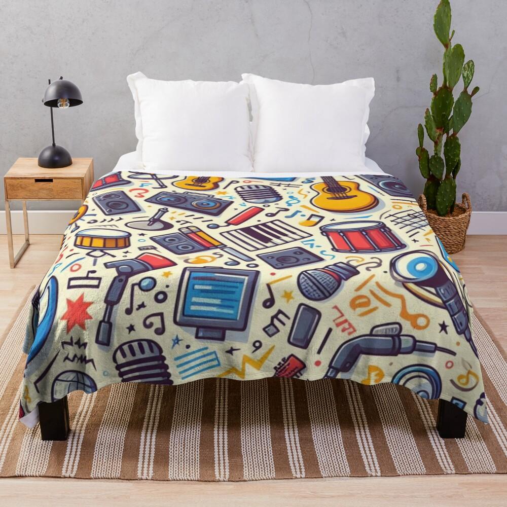 Music Throw Blanket