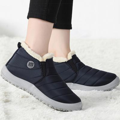 Женские ботинки женские зимние ботинки для снега Botas Mujer Slip On Ботильоны с мехом зимняя обувь женские теплые короткие ботинки черные